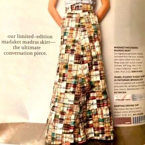 ISO/WTB J. Crew Madras Plaid Skirt 12, 14, 16